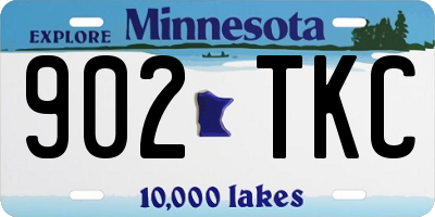 MN license plate 902TKC