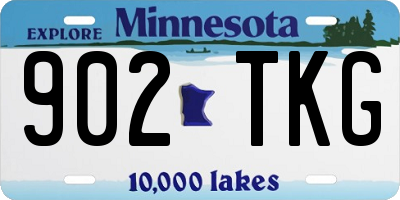 MN license plate 902TKG