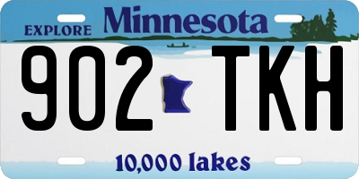 MN license plate 902TKH