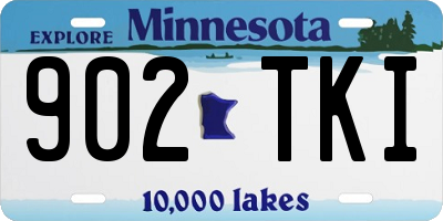MN license plate 902TKI