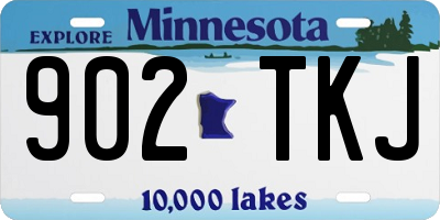 MN license plate 902TKJ