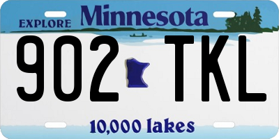 MN license plate 902TKL