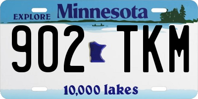 MN license plate 902TKM