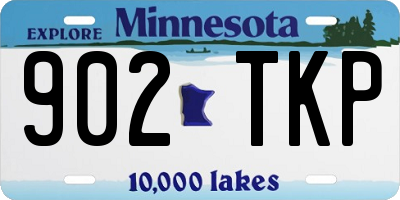 MN license plate 902TKP