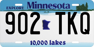 MN license plate 902TKQ