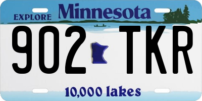 MN license plate 902TKR