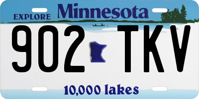 MN license plate 902TKV
