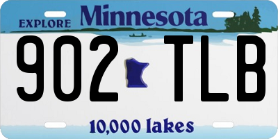 MN license plate 902TLB