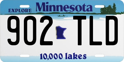 MN license plate 902TLD