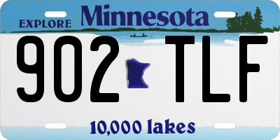 MN license plate 902TLF