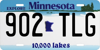 MN license plate 902TLG