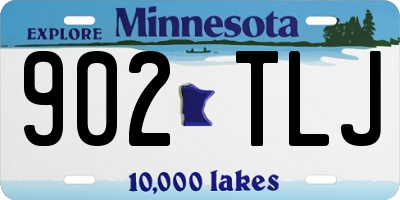 MN license plate 902TLJ