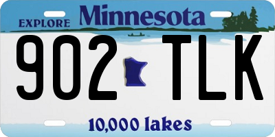 MN license plate 902TLK
