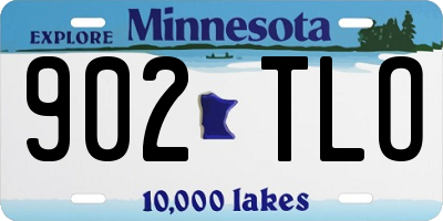 MN license plate 902TLO