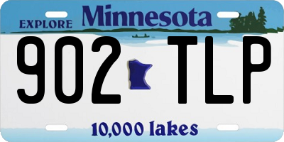 MN license plate 902TLP