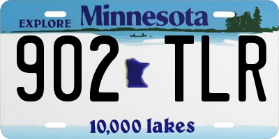 MN license plate 902TLR