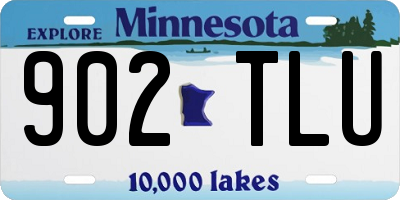 MN license plate 902TLU