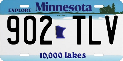 MN license plate 902TLV