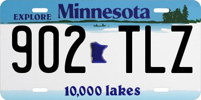 MN license plate 902TLZ
