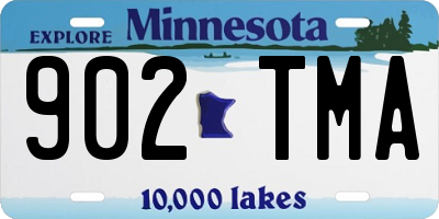 MN license plate 902TMA