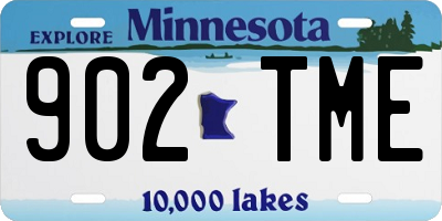 MN license plate 902TME