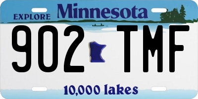 MN license plate 902TMF