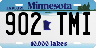 MN license plate 902TMI