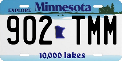 MN license plate 902TMM