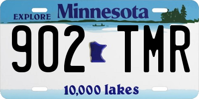 MN license plate 902TMR