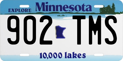 MN license plate 902TMS