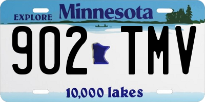 MN license plate 902TMV