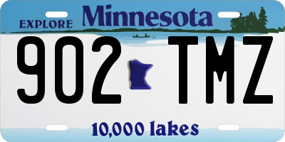 MN license plate 902TMZ