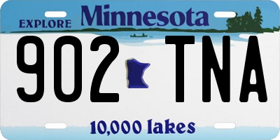 MN license plate 902TNA