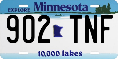 MN license plate 902TNF