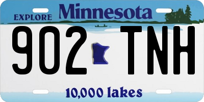 MN license plate 902TNH