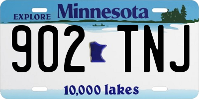 MN license plate 902TNJ
