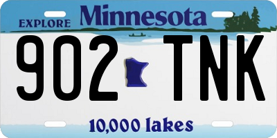 MN license plate 902TNK