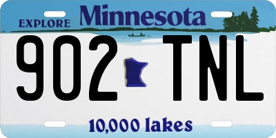 MN license plate 902TNL