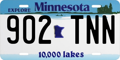 MN license plate 902TNN