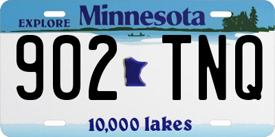 MN license plate 902TNQ