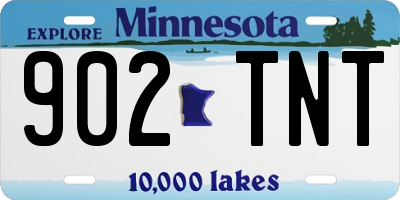 MN license plate 902TNT