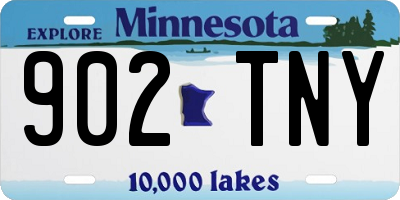 MN license plate 902TNY