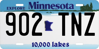 MN license plate 902TNZ