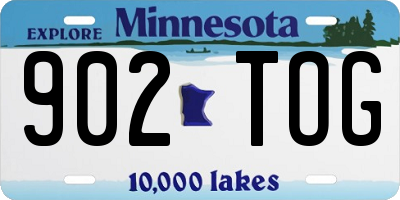 MN license plate 902TOG