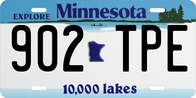 MN license plate 902TPE