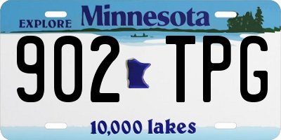 MN license plate 902TPG