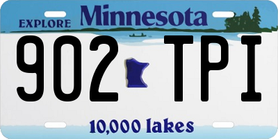 MN license plate 902TPI