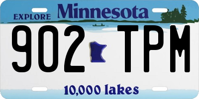 MN license plate 902TPM