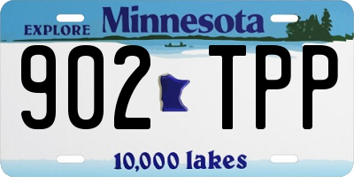 MN license plate 902TPP