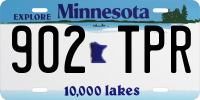 MN license plate 902TPR
